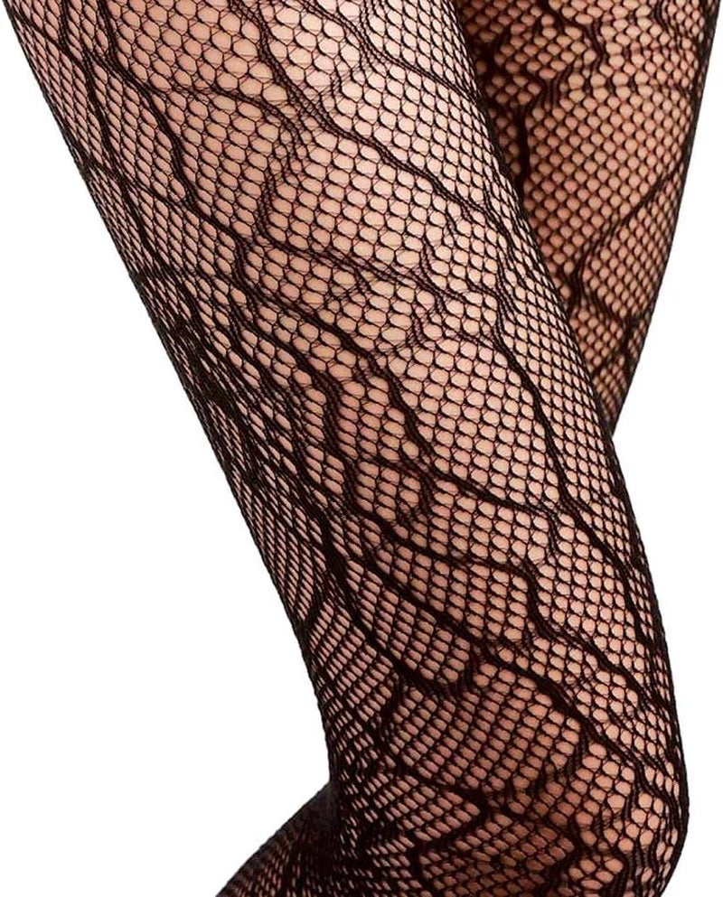 OLYPHAN Witch Spider Web Pantyhose Stockings Spiderweb Gothic Tights Goth Pantyhose Witch Costume Fishnet for Women - Fishnets for Halloween Raves Cosplay - Image 3